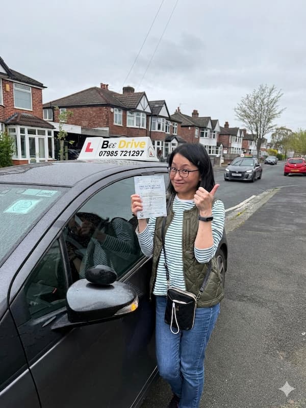 Law passed their driving test with Bee Drive in Manchester and Cheshire East