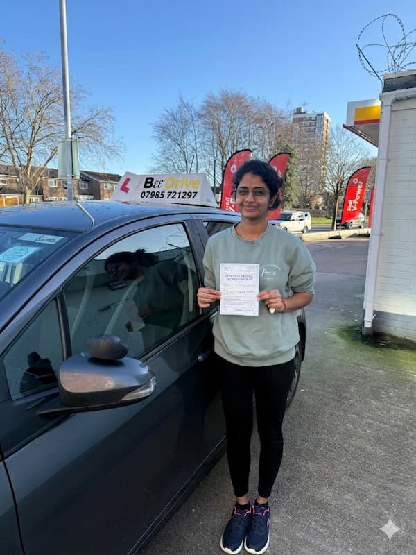 Siji passed their driving test with Bee Drive in Manchester and Cheshire East